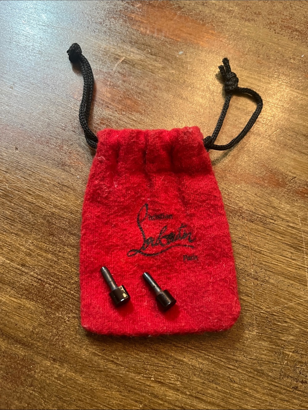 2 New Christian Louboutin Heel Replacements and bag